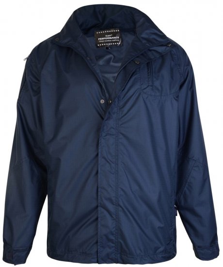 Kam Jeans KV01 Regnjakke Mørkeblå TALL - HERREKLÆR MT-6XLT - Klær for høye menn