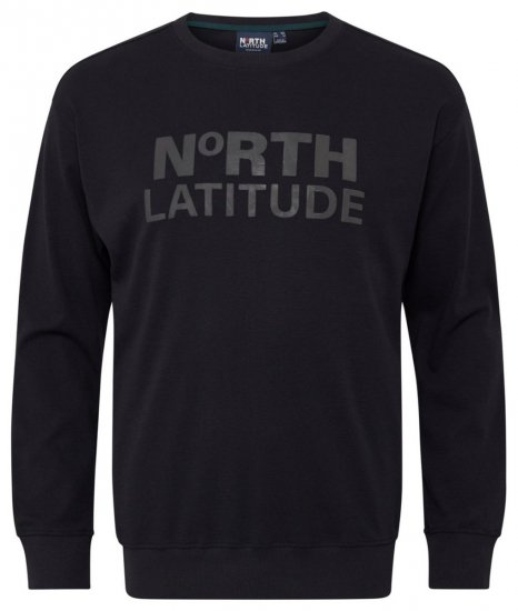 North Latitude 53123 Collegegenser med logo Svart - Gensere og hettegensere - Store hettegensere - 2XL-14XL