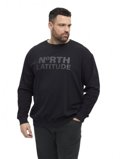 North Latitude 53123 Collegegenser med logo Svart - Gensere og hettegensere - Store hettegensere - 2XL-14XL