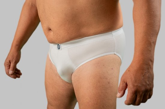 20 Nodi Stretch Cotton Briefs with Internal Elastic Band and Low Rise White - Undertøy & badetøy - Undertøy store størrelser 