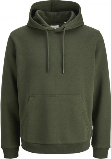 Jack & Jones Bradley Hoodie Dark Green - Gensere og hettegensere - Store hettegensere - 2XL-14XL