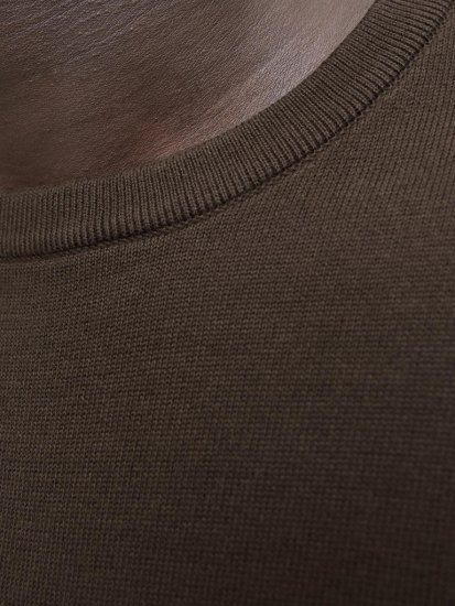 Jack & Jones BASIC Knitted Sweater Brown - Gensere og hettegensere - Store hettegensere - 2XL-14XL