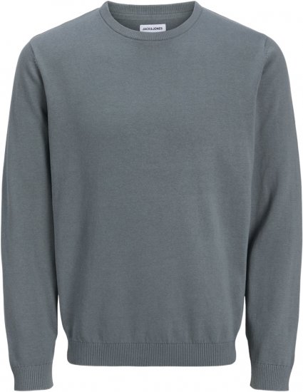 Jack & Jones BASIC Knitted Sweater Grey - Gensere og hettegensere - Store hettegensere - 2XL-14XL
