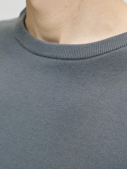 Jack & Jones BASIC Knitted Sweater Grey - Gensere og hettegensere - Store hettegensere - 2XL-14XL