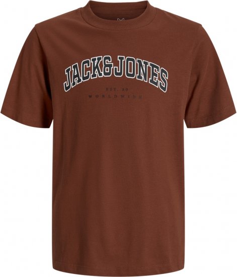 Jack & Jones Caleb Varsity T-Shirt Red - T-skjorter - Store T-skjorter - 2XL-14XL