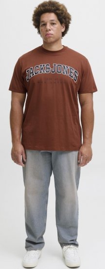 Jack & Jones Caleb Varsity T-Shirt Red - T-skjorter - Store T-skjorter - 2XL-14XL