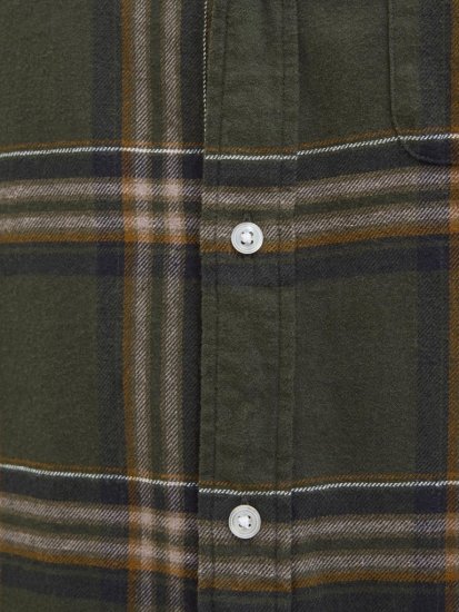 Jack & Jones Classic Flannel Long Sleeve Shirt Green - Skjorter - Store skjorter - 2XL-8XL