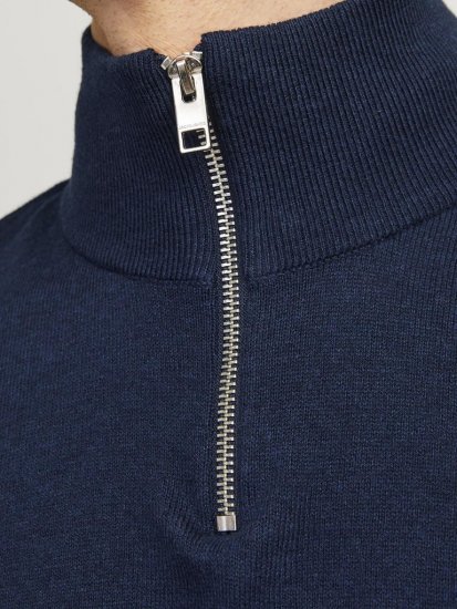 Jack & Jones Emil Knitted Pullover Blue - Gensere og hettegensere - Store hettegensere - 2XL-14XL