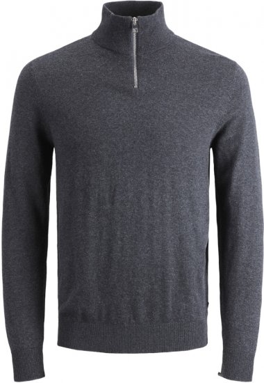 Jack & Jones Emil Knitted Pullover Grey - Gensere og hettegensere - Store hettegensere - 2XL-14XL