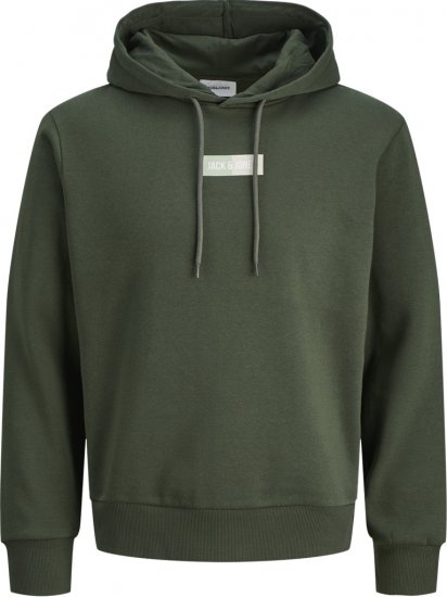 Jack & Jones Pan Hoodie Green - Gensere og hettegensere - Store hettegensere - 2XL-14XL