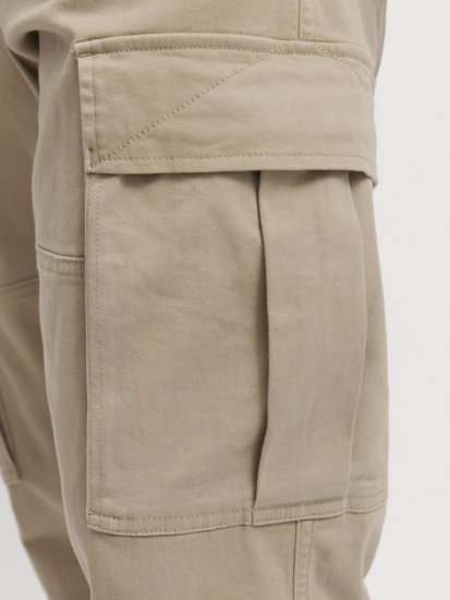Jack & Jones Jonnie Cuffed Cargo Pants Beige - Jeans og bukser - Store Bukser og Store Jeans