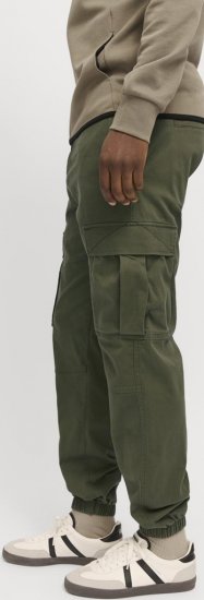 Jack & Jones Jonnie Cuffed Cargo Pants Green - Jeans og bukser - Store Bukser og Store Jeans