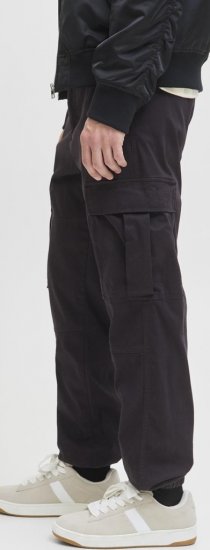 Jack & Jones Jonnie Cuffed Cargo Pants Black - Jeans og bukser - Store Bukser og Store Jeans