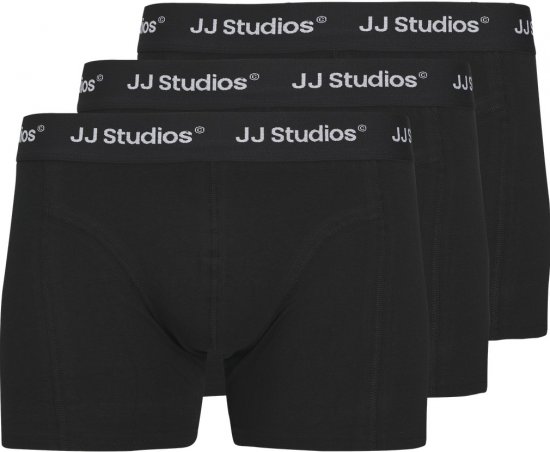 Jack & Jones Soho Solid Trunks 3-Pack Black - Undertøy & badetøy - Undertøy store størrelser 