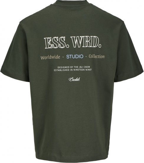 Jack & Jones Urban Edge Studio T-shirt Green - T-skjorter - Store T-skjorter - 2XL-14XL