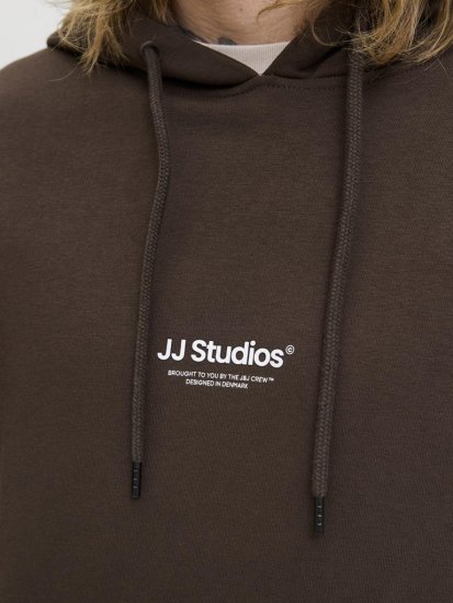 Jack & Jones Soho Hoodie Brown - Gensere og hettegensere - Store hettegensere - 2XL-14XL