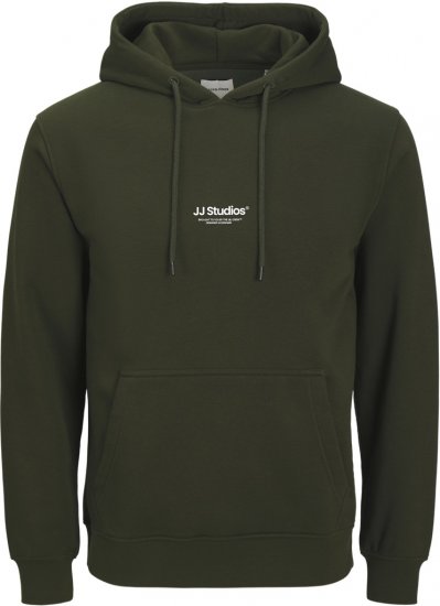 Jack & Jones Soho Hoodie Green - Gensere og hettegensere - Store hettegensere - 2XL-14XL