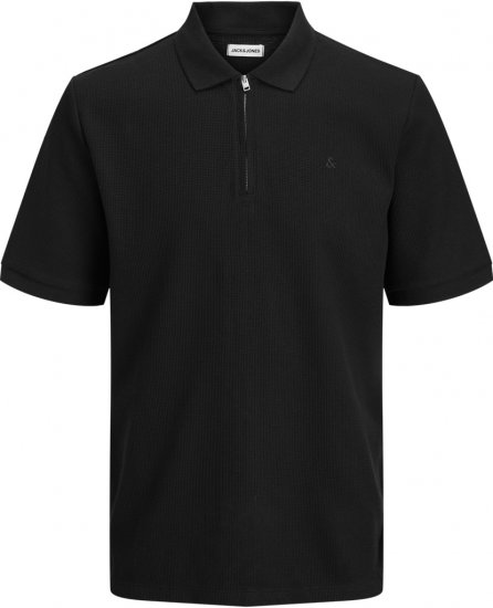 Jack & Jones Austin Polo Short Sleeve Black - Polo- & piqueskjorter - Poloskjorte i store størrelser - 2XL-8XL