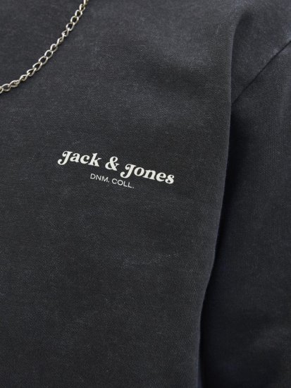 Jack & Jones Dover Sweatshirt Black - Gensere og hettegensere - Store hettegensere - 2XL-14XL