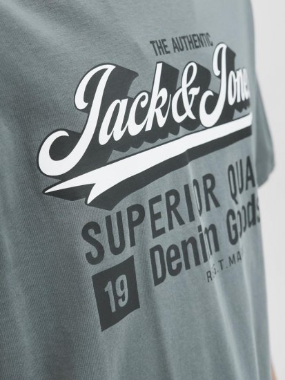Jack & Jones Logo 2COL T-shirt Grey - T-skjorter - Store T-skjorter - 2XL-14XL