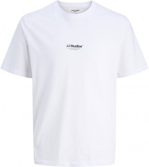 Jack & Jones Soho T-Shirt White - T-skjorter - Store T-skjorter - 2XL-14XL