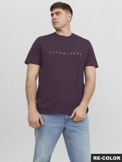 Jack & Jones STAR T-Shirt Purple - T-skjorter - Store T-skjorter - 2XL-14XL