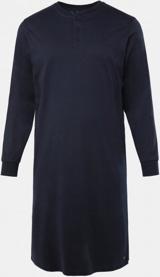 JP1880 Henley Long Sleeved Night Dress Navy - Undertøy & Badetøy - Undertøy store størrelser 