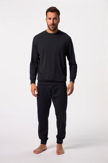 JP1880 Pyjamas Two-piece Long Sleeve and Long Trousers Navy - Undertøy & badetøy - Undertøy store størrelser 