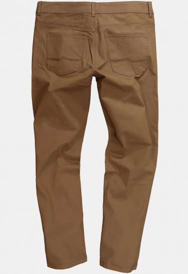 JP1880 Twill Trousers Belly Fit 5-Pocket Brown - Jeans og bukser - Store Bukser og Store Jeans