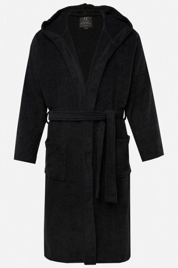 JP1880 Bathrobe Terry Black - Undertøy & badetøy - Undertøy store størrelser 