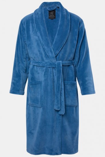 JP1880 Bathrobe with Spacious Pockets Denim Blue - Undertøy & badetøy - Undertøy store størrelser 