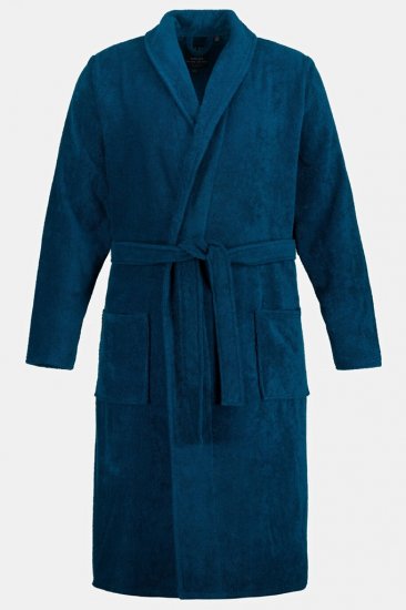 JP1880 Bathrobe Terry Navy - Badekåper/morgenkåper/håndklær - Badekåper/Morgenkåper for menn i store størrelser