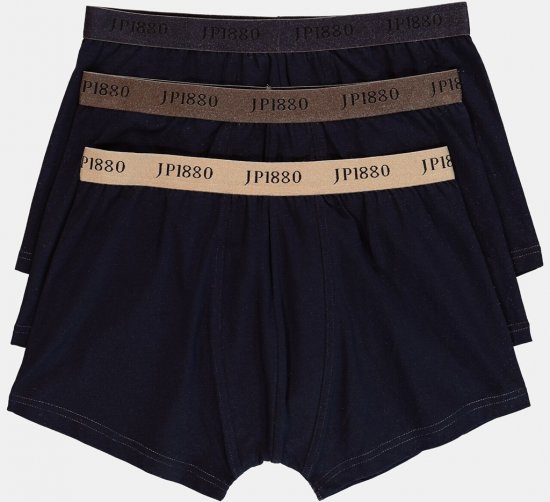 JP1880 FLEXNAMIC OEKO-TEX Boxer Shorts 3-Pack Dark Navy - Undertøy & badetøy - Undertøy store størrelser 