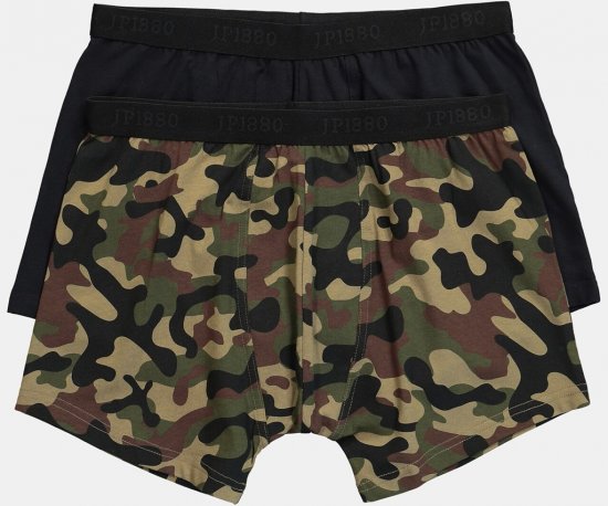 JP1880 FLEXNAMIC OEKO-TEX Boxer Shorts 2-Pack Green - Undertøy & badetøy - Undertøy store størrelser 