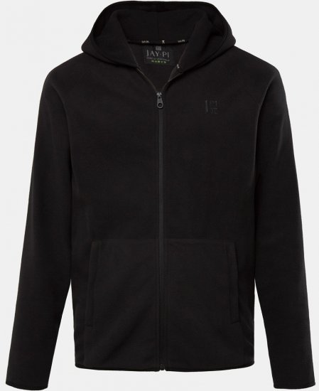 JAY-PI Ultra-light Fleece Jacket Black - Gensere og hettegensere - Store hettegensere - 2XL-14XL