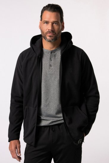 JAY-PI Ultra-light Fleece Jacket Black - Gensere og hettegensere - Store hettegensere - 2XL-14XL