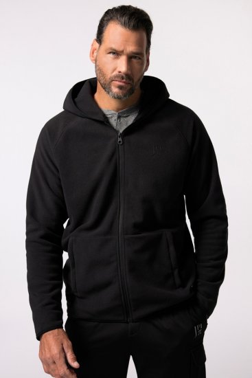 JAY-PI Ultra-light Fleece Jacket Black - Gensere og hettegensere - Store hettegensere - 2XL-14XL
