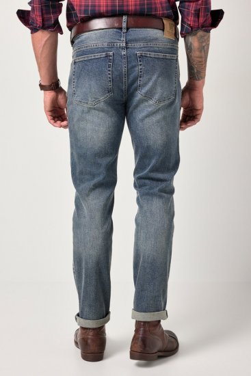 JP1880 FLEXNAMIC Modern Straight Fit Jeans Vintage Denim - Jeans og bukser - Store Bukser og Store Jeans
