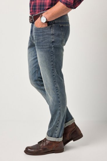 JP1880 FLEXNAMIC Modern Straight Fit Jeans Vintage Denim - Jeans og bukser - Store Bukser og Store Jeans