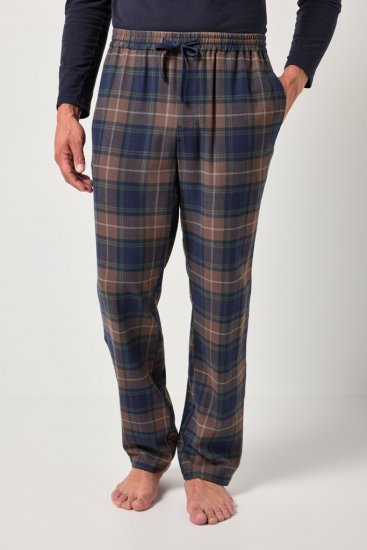 JP1880 Pyjama Trousers Flannel Check Brown - Undertøy & badetøy - Undertøy store størrelser 