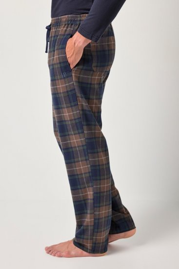 JP1880 Pyjama Trousers Flannel Check Brown - Undertøy & badetøy - Undertøy store størrelser 