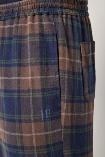 JP1880 Pyjama Trousers Flannel Check Brown - Undertøy & badetøy - Undertøy store størrelser 