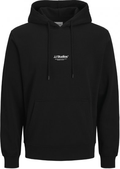 Jack & Jones Soho Hoodie Black - Gensere og hettegensere - Store hettegensere - 2XL-14XL