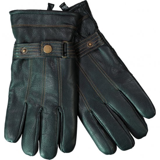 JP1880 Gloves Leather Warm Lining Black - Tilbehør - 