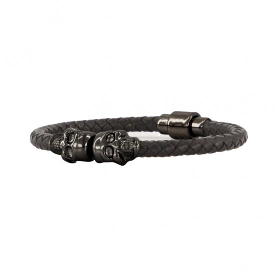 JP1880 Bracelet Skulls Black - Tilbehør - 