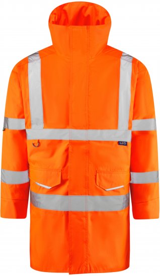 Leo Tawstock EcoViz 4K Baffle Lined Anorak Hi-Vis Orange - Varseljakker - Varseljakker 3XL-6XL