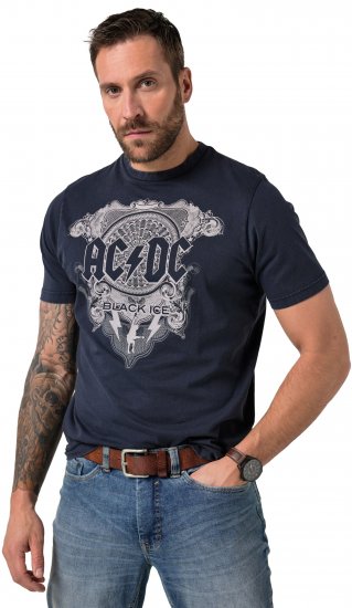 JP1880 AC/DC Black Ice T-Shirt Navy - Band T-skjorter - 