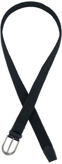 Ulla Popken Elastic Belt Black - Damebelter i store størrelser - 