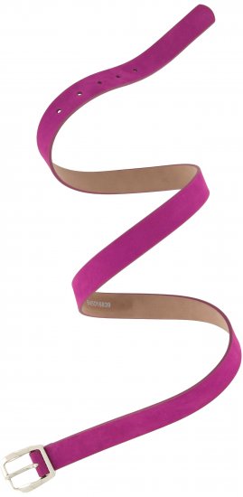 Ulla Popken Soft Suede Belt Purple - Damebelter i store størrelser - 