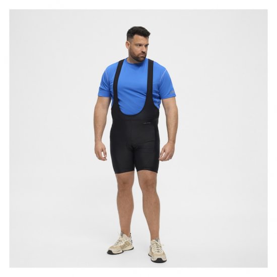 North Latitude Sport Bike Shorts With Suspenders Black - Sykleklær - 
